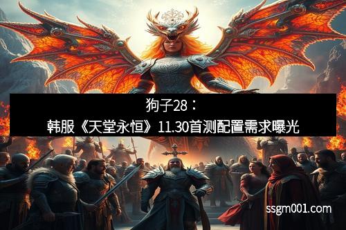 狗子28：韩服《天堂永恒》11.30首测配置需求曝光
